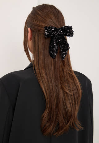 Pckam Bow Hairclip Black
