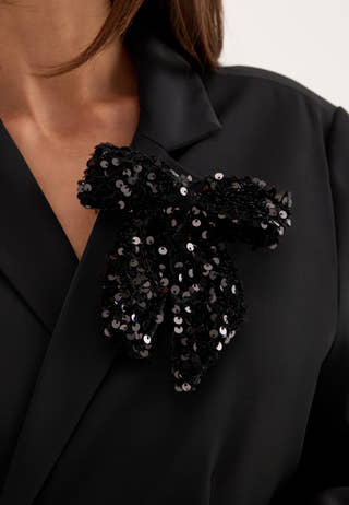 Pckam Bow Hairclip Black