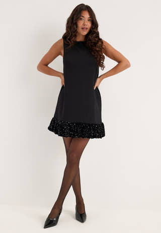 Pcerin Sl Scuba Short Dress Black