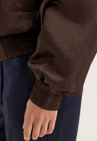 Vmpenny Ls Bow Bomber Brown