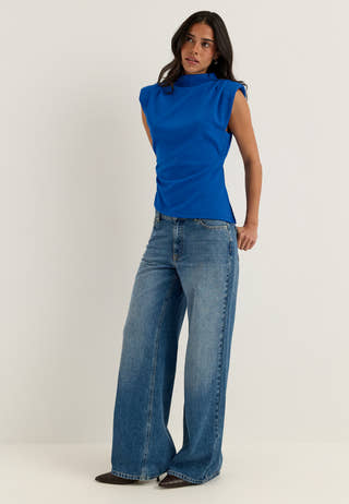 Vmsmilla Sl Detail Asm Top Blue