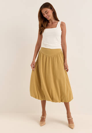 Vmblake Hw Balloon 7/8 SKIRT Yellow