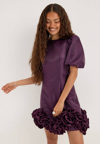 Yaselina Wave 2/4 Dress Purple