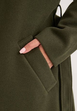 Vmfortuneaya Xtra Long Coat Green