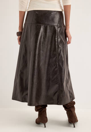 Vmdash Hw Coated 7-8 Skirt Brown