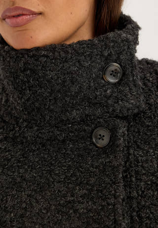 Objdiola L/S SHORT JACKET Grey