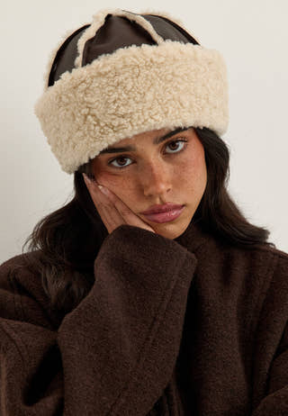 Objjune Teddy Hat Brown