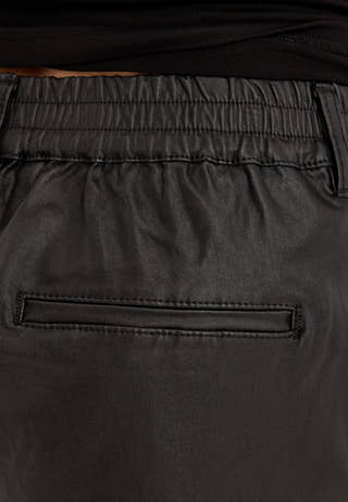 Objlisa Belle Wide Coated Pants Black