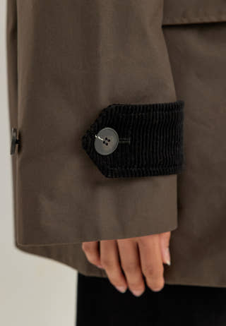 Slwwilma Waxed Jacket Brown