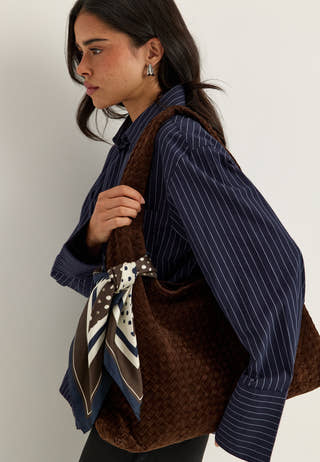 Slwsara Silk Scarf Brown