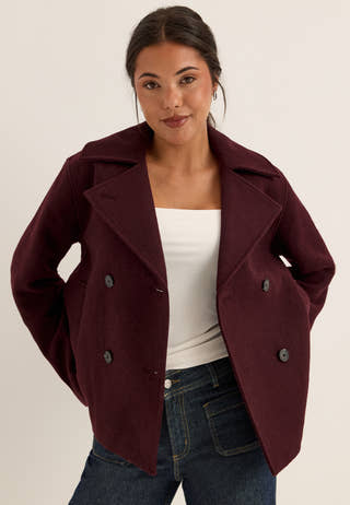 Slwzia-alma Wool Blend Jacket Red