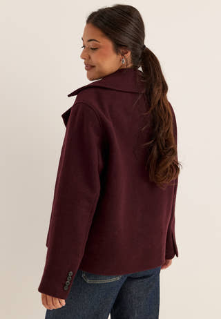 Slwzia-alma Wool Blend Jacket Red
