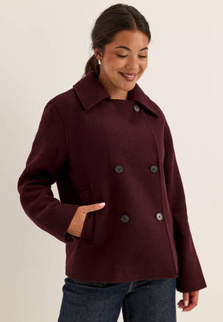 Slwzia-alma Wool Blend Jacket Red