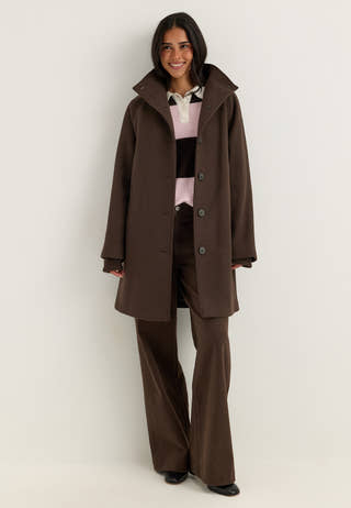 Slwzia-vinni Wool Blend Coat Brown
