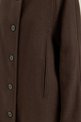 Slwzia-vinni Wool Blend Coat Brown