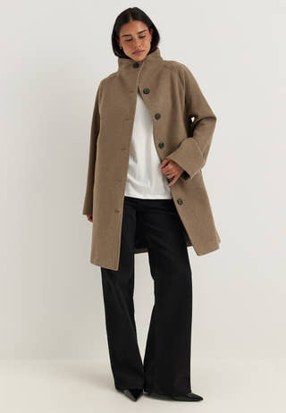 Slwzia-vinni Wool Blend Coat Beige
