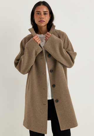 Slwzia-vinni Wool Blend Coat Beige