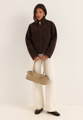 Slwjacqueline Wool Blend Jacket Brown