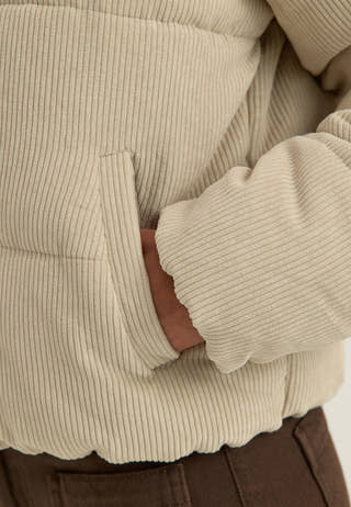 Onlnewdolly Corduroy Puffer Beige