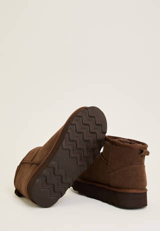 Onlfelicia Teddy Lined Platform Boot Beige