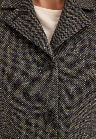 Slwfitted Clea Short Blazer Grey