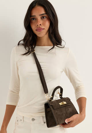 Trento Suede Bag Brown