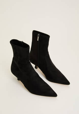 Checklist Heeled Bootie Black