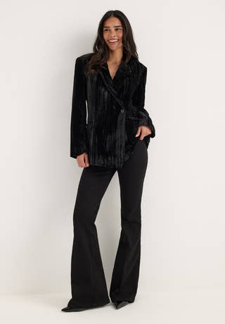 Objminna L/S RE WAISTED BLAZER Black