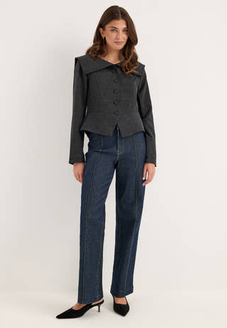Yasdaisy Ls Blazer Grey