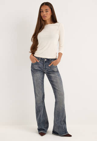 Joey Mr Flare Flap Big T Blue