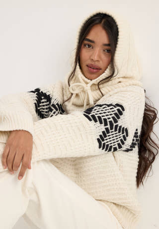 Slwlili Ls Knit High Neck White