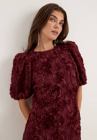 Yaslinnea 2/4 Long Dress Red