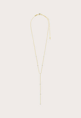 Root y-necklace Gold-plated Gold