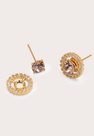Miranda Twist Earrings Pink