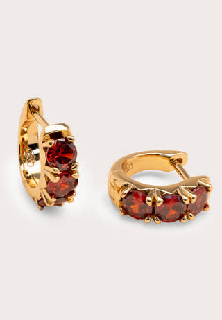 Margaux Earrings Red