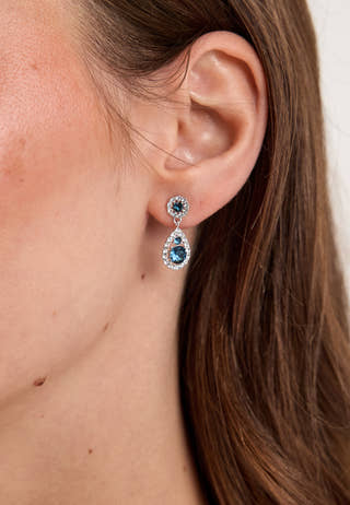 Petite Sofia Earrings Blue