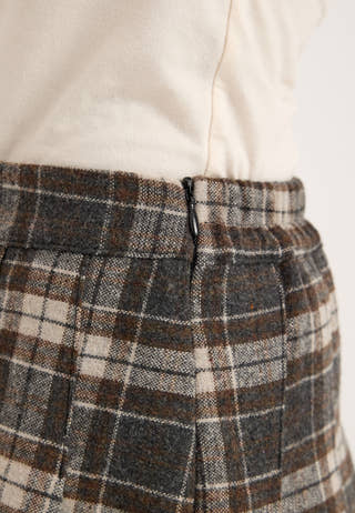 Onlchelsea Check Skort Pnt Patterned