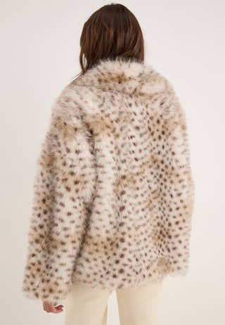 Onljade Animal Fur Jacket Patterned