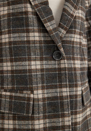 Onlnoelia-chelsea L/S CHECK BLAZER Patterned