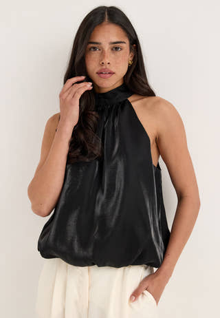 Pcvivvi Sl Bubblehem Top Wvn Black