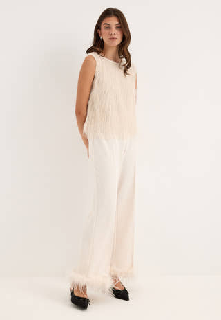 Awemberley Sl O-neck Top White
