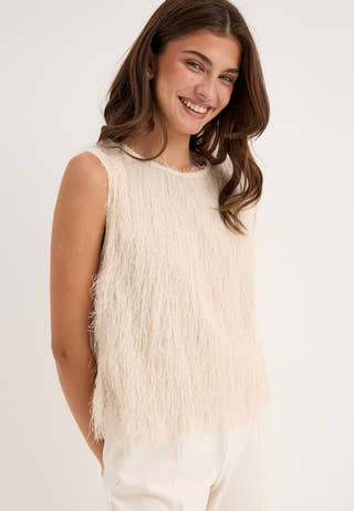 Awemberley Sl O-neck Top White
