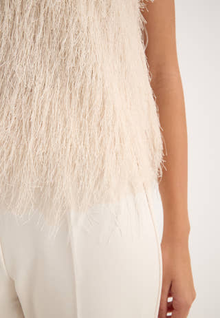Awemberley Sl O-neck Top White