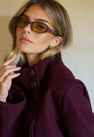High Neck Short Coat