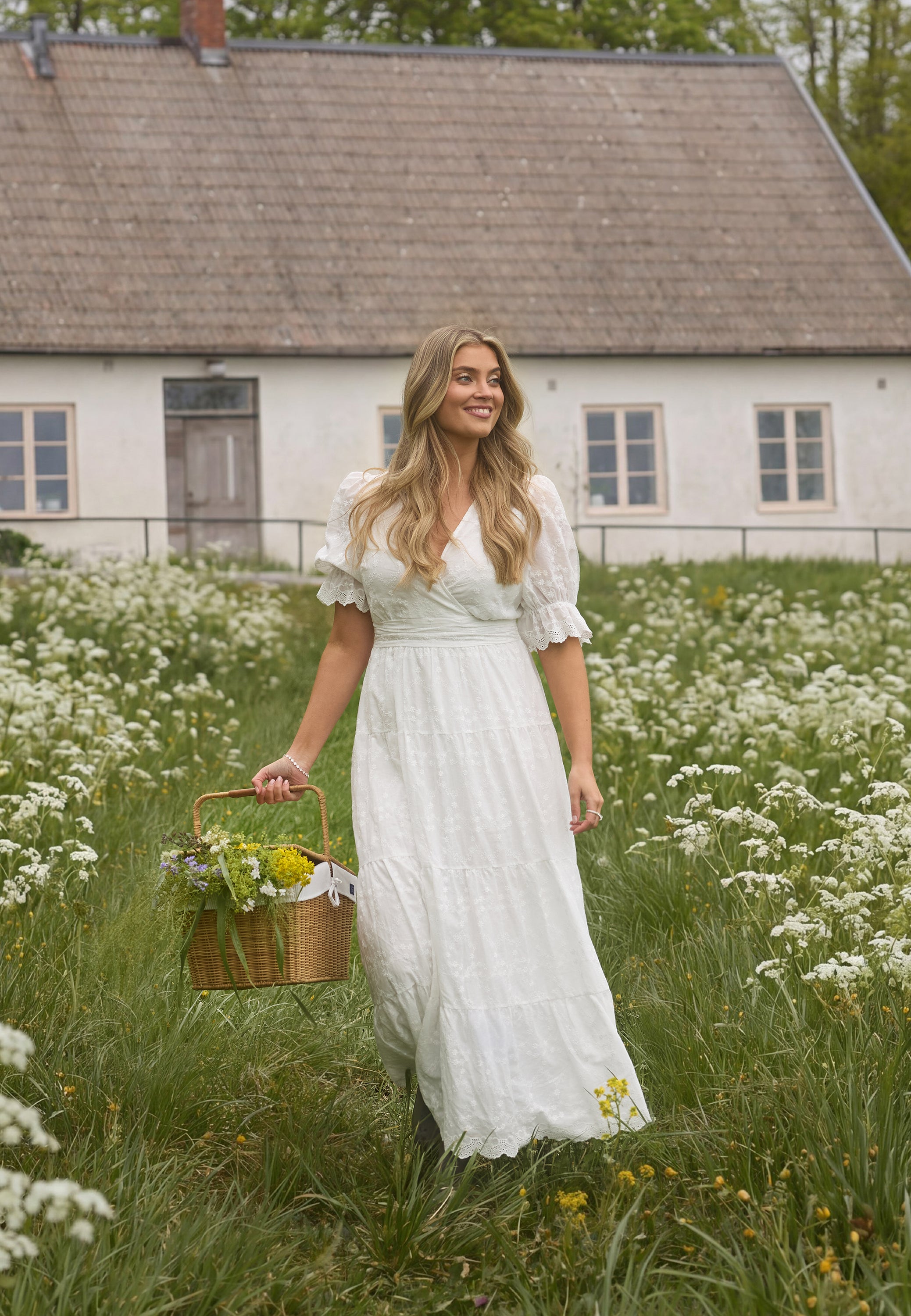 bianca lace maxi dress Bianca gonzalez x – Broderie Anglaise Maxi Dress – Bianca Gonzalez x  Bubbleroom – White