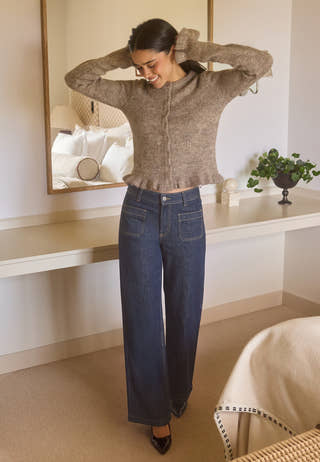 Knitted Frill Cardigan