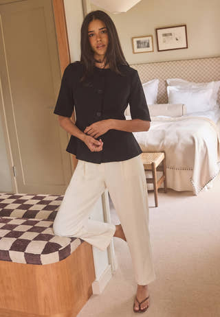 Suit Button Blouse