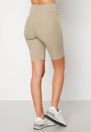 Biker rib shorts