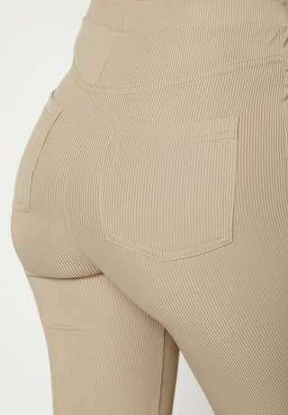 Biker rib shorts