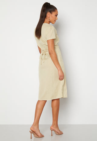 Button Front Midi Dress